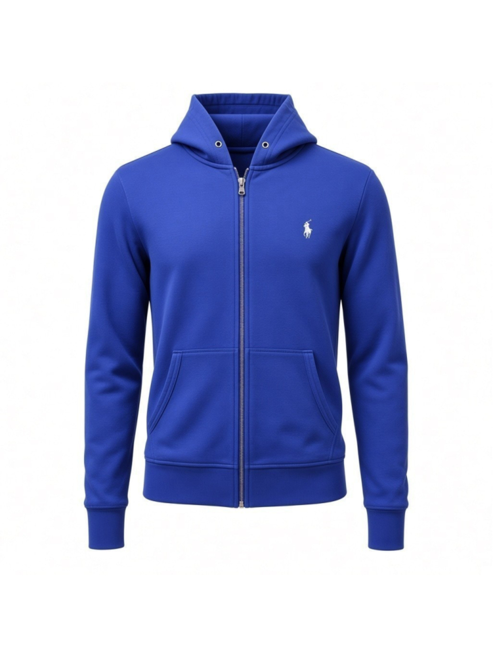 Polo Ralph Lauren Blue Men Hoodie Long-Sleeves Sweatshirt Drawstring Size Medium